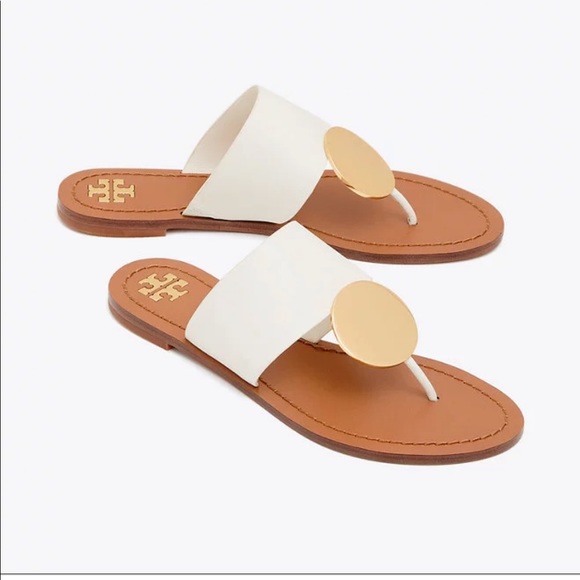 Tory Burch Shoes - Tory Burch Patos Disk Sandal in White
